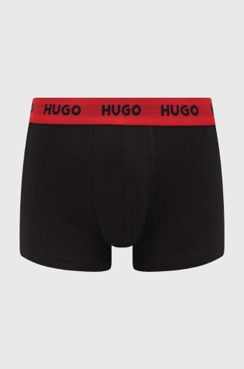 Boxerky HUGO 3-pak pánske,čierna farba,50469786