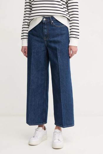 Bavlnené rifle Tommy Hilfiger tmavomodrá farba, WW0WW44360