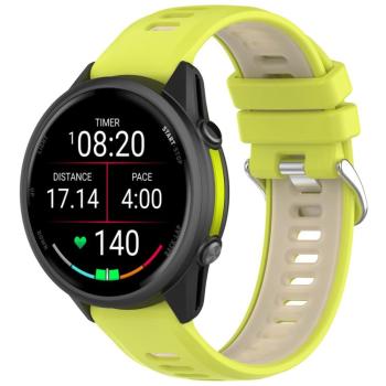 SPORTY Vymeniteľný silikónový remienok Garmin Forerunner 970 zeleno-béžový