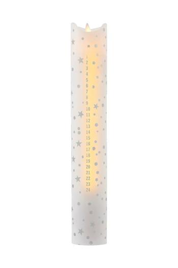Led adventná sviečka Sirius Sara biela farba