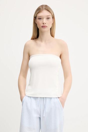 Top Abercrombie & Fitch béžová farba, KI139-5414