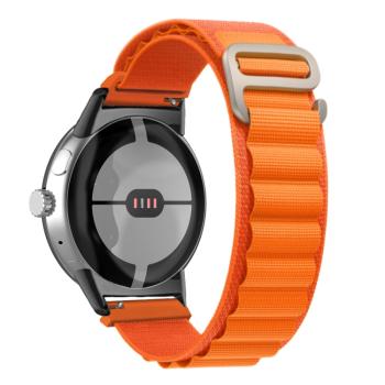 NYLON Vymeniteľný remienok pre Google Pixel Watch / Pixel Watch 2 oranžový