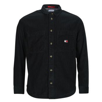 Tommy Jeans  TJM CASUAL CORDUROY OVERSHIRT  Košele s dlhým rukávom Čierna