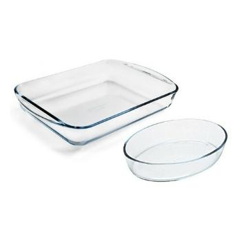 Pyrex Súprava sklenených pekáčov 2 ks, 3,7 l + 2,2 l