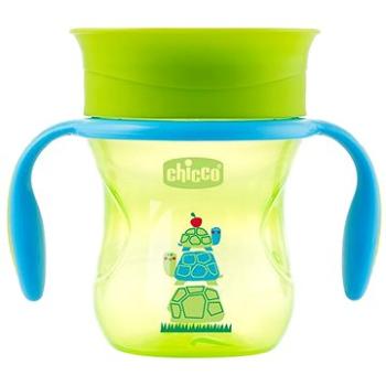 Chicco hrnček Perfect 360 s držadlami 200 ml, zelený 12 mes.+ (06951.300G)