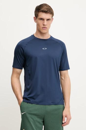 Plavecké tričko Oakley T-shirt do pływania tmavomodrá farba, FOA406204