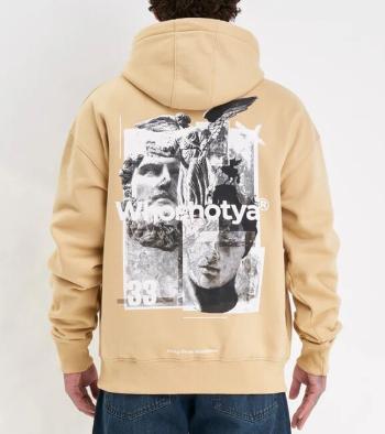 Whoshotya Ethereal Heavy Oversize Hoodie Beige - XL