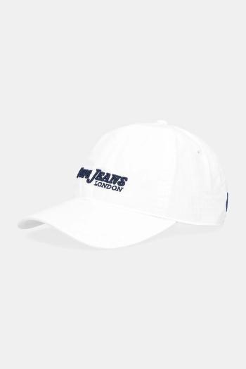 Bavlnená šiltovka Pepe Jeans biela farba, s nášivkou, PM040571