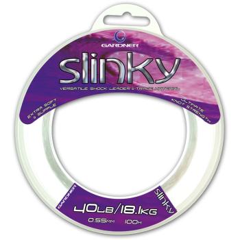 Gardner šokový vlasec slinky clear 100 m-průměr 0,55 mm / nosnost 18,1 kg