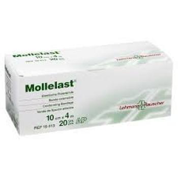 MOLLELAST 10cmx4m obväz elastický fixačný, jednotlivo balený 1ks