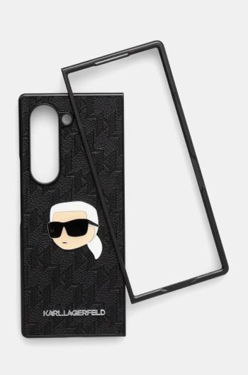 Puzdro na mobil Karl Lagerfeld Z Fold6 F956 čierna farba, KLHCZFD6PGKSKIHK