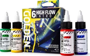 Golden Artist Colors High Flow Intro Sada akrylových farieb 6 x 30 ml