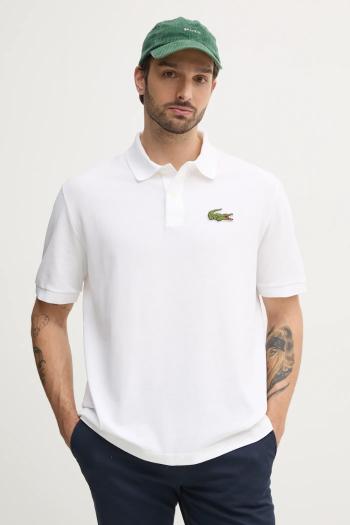 Bavlnené polo tričko Lacoste béžová farba, s nášivkou, PH2751