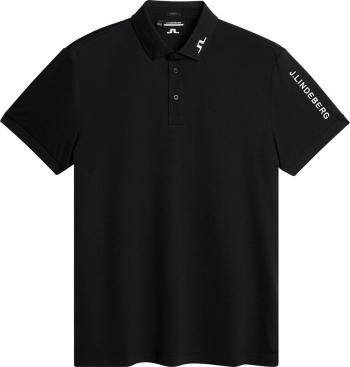 J.Lindeberg Tour Tech Slim Fit Black L Polo košeľa