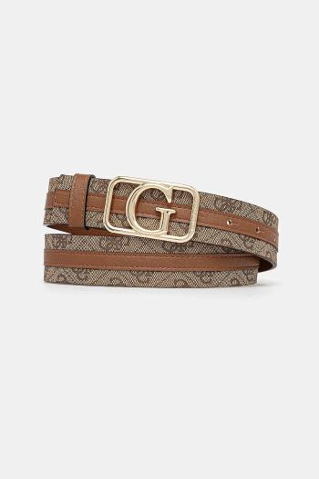 Opasok Guess ZAMIRA dámske, hnedá farba, BW9229 P5235
