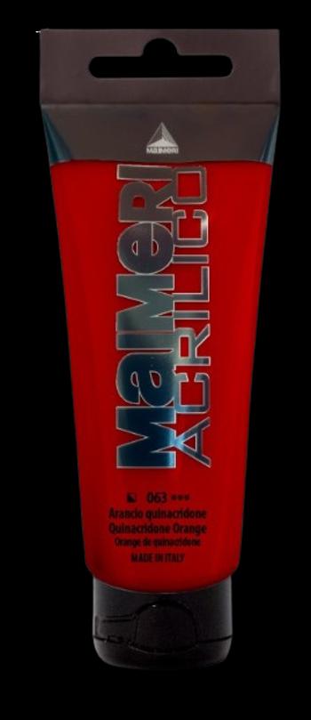 MAIMERI ACRILICO - Akrylové farby 063 - quinacridone orange, 0,2 L