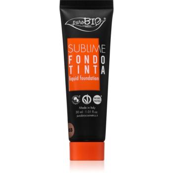 puroBIO Cosmetics Sublime tekutý make-up odtieň 03 30 ml