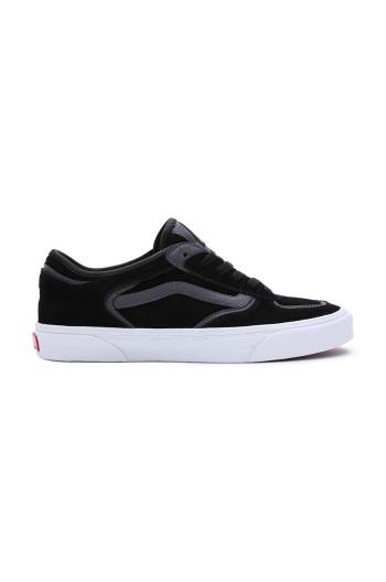 Semišové tenisky Vans Rowley Classic čierna farba, VN0009QJKOU1