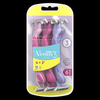 GILLETTE Venus3 Yellow Dámske pohotové holiace strojčeky 6 ks