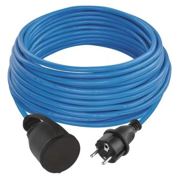 EMOS P01420W WEATHERPROOF PREDLZOVACI KABEL 20 M/1 ZASUVKA/CIERNY/SILIKON/230 V/1,5 MM2