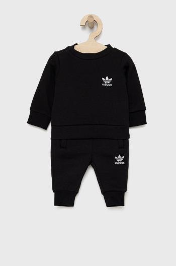 Detská tepláková súprava adidas Originals HE6909 čierna farba