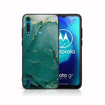 MY ART Ochranný kryt pre Motorola Moto G8 Power Lite GREEN MARBLE (145)