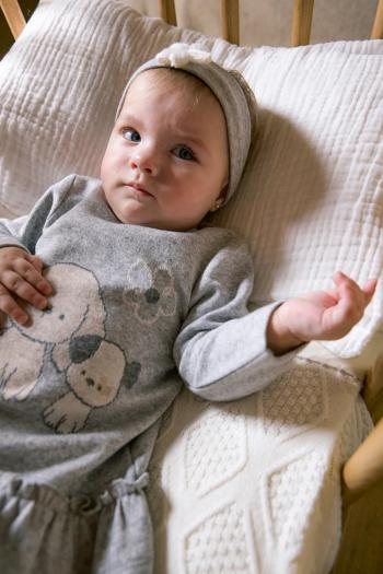 Sada pre bábätká Mayoral Newborn 2-pak šedá farba, mini, áčkový strih, 2809