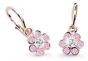 Cutie Jewellery Detské náušnice z ružového zlata C1737-10-X-4 ružová