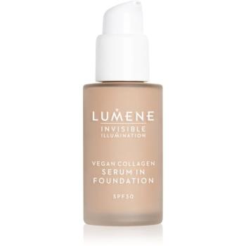 Lumene Invisible Illumination Vegan Collagen Serum in Foundation ľahký make-up s vyživujúcim účinkom SPF 30 2 30 ml