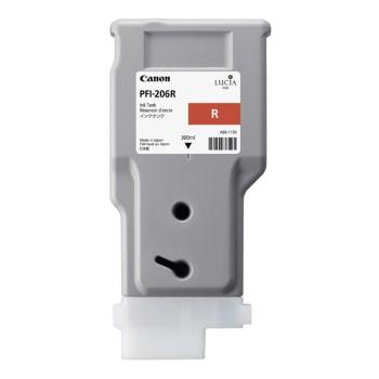 CANON PFI-206 R - originálna cartridge, červená, 300ml