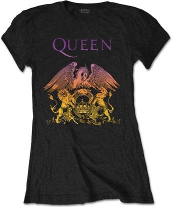 Queen Tričko Gradient Crest Womens Black M