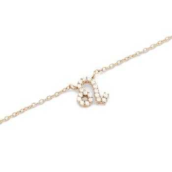 Daniel Wellington Štýlový pozlátený náhrdelník znamenia Lev Crystal Zodiac DW00400923