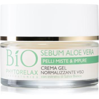 Phytorelax Laboratories Bio Sebum Aloe Vera hydratačný gél krém na redukciu mastnoty pleti 50 ml