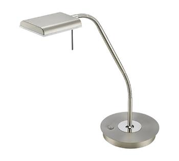 LED stolová lampa Trio Bergamo nikel 520910107