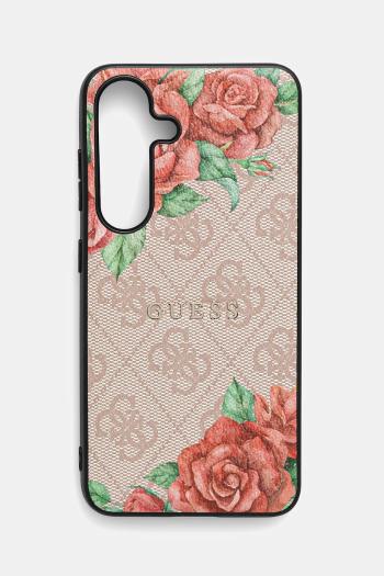 Puzdro na mobil Guess Samsung Galaxy S25 ružová farba, GUHMS25SP4ROPEMCP