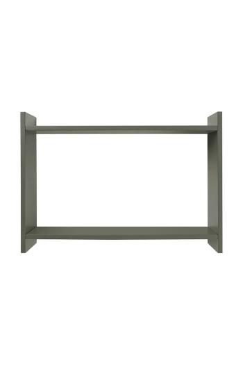 House Nordic fali polc Bamberg 50 x 14,5 x 35 cm zöld