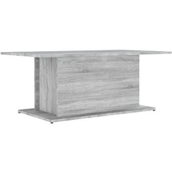 SHUMEE Konferenčný stolík sivý sonoma 102 × 55,5 × 40 cm drevotrieska, 813093