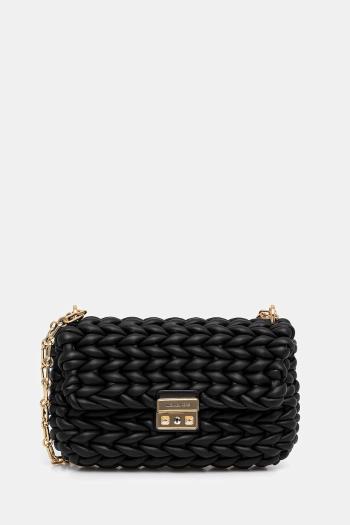 Kožená kabelka MICHAEL Michael Kors TRIBECA čierna farba, 30T5G2RL7T