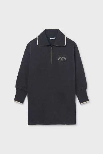 Dievčenské šaty Mayoral čierna farba, mini, oversize, 7912