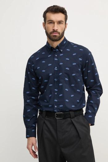 Bavlnená košeľa Boss Orange pánska, tmavomodrá farba, regular, s golierom button-down, 50530835
