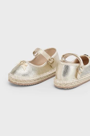 Detské espadrilky Mayoral zlatá farba, 41642