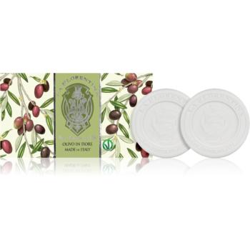 La Florentina Olive Flowers Sculpted Soap prírodné tuhé mydlo Olive Leaf Extract 2x115 g