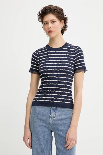 Tričko Rag & Bone dámske, tmavomodrá farba, WAS25P025UG25
