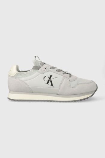 Tenisky Calvin Klein Jeans RUNNER SOCK LACEUP NY-LTH čierna farba, YM0YM00553