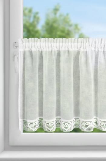 ArtFir Krátka záclona GABI P | krémová 150 x 60 cm