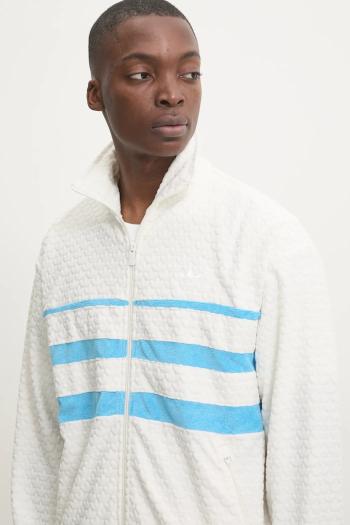 Mikina adidas Originals Q12 MONOGRAM T pánska, béžová farba, vzorovaná, JP4420