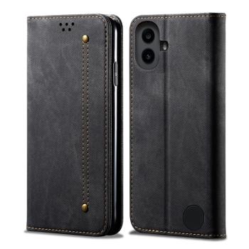 DENIM Peňaženkový kryt pre CMF Phone 1 čierny