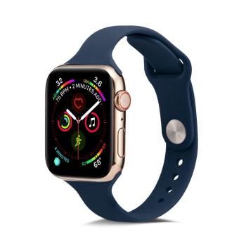 THIN Silikónový remienok Apple Watch Ultra 1 / 2 (49mm) / 9 / 8 / 7 (45mm) / 6 / SE / 5 / 4 (44mm) / 3 / 2 / 1 (42mm) DARK BLUE