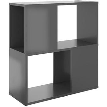 Shumee sivá s vysokým leskom 60 × 24 × 63 cm drevotrieska, 809070