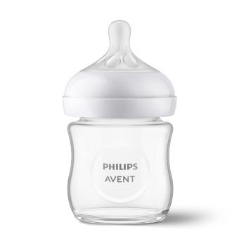 PHILIPS AVENT Fľaša Natural Response sklenená 120 ml 0m+